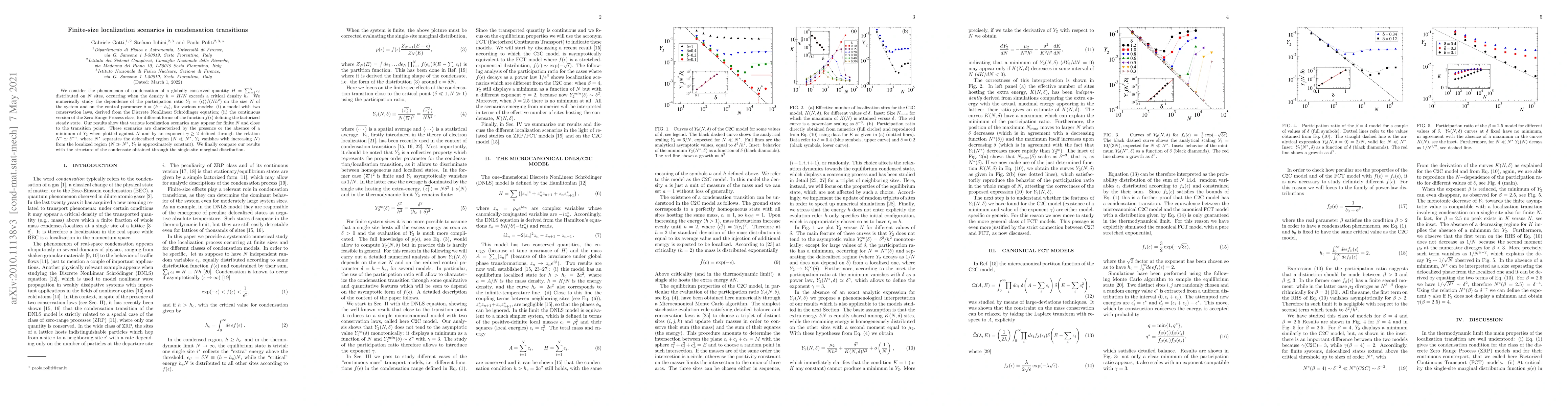 Thumbnail for Finite-size localization scenarios in condensation transitions
