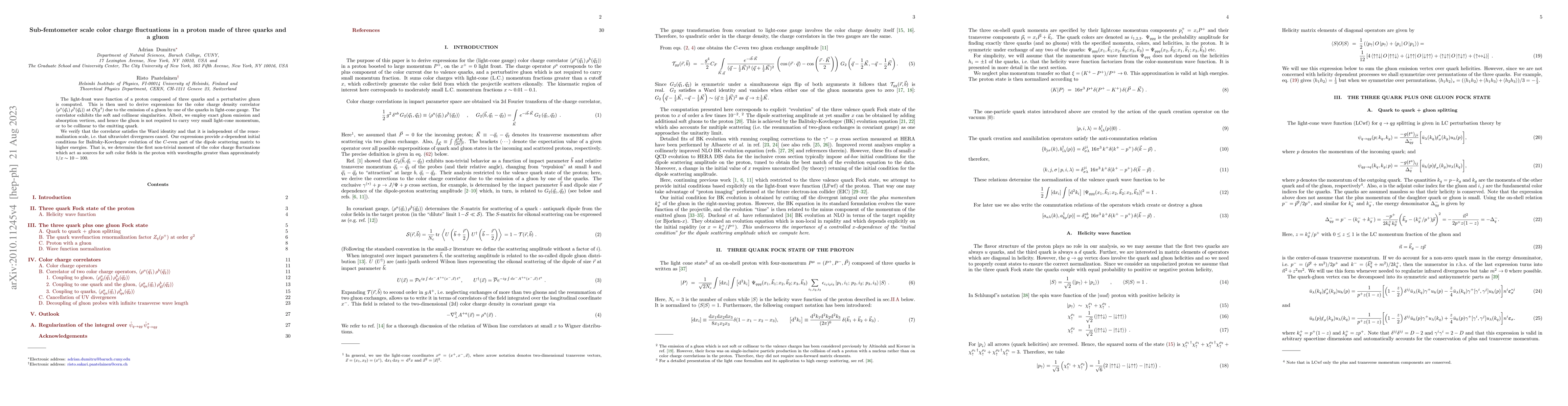 Thumbnail for Sub-femtometer scale color charge fluctuations in a proton made of three
  quarks and a gluon