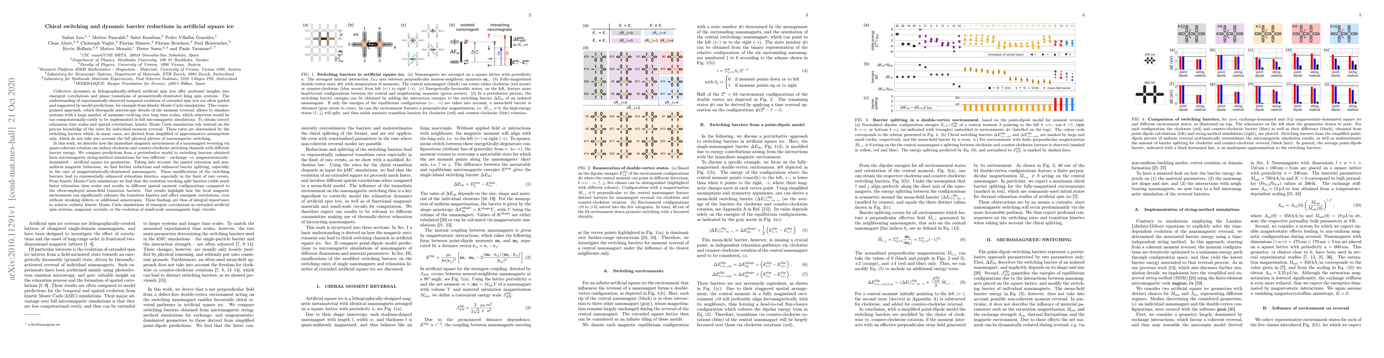 Thumbnail for Chiral switching and dynamic barrier reductions in artificial square ice