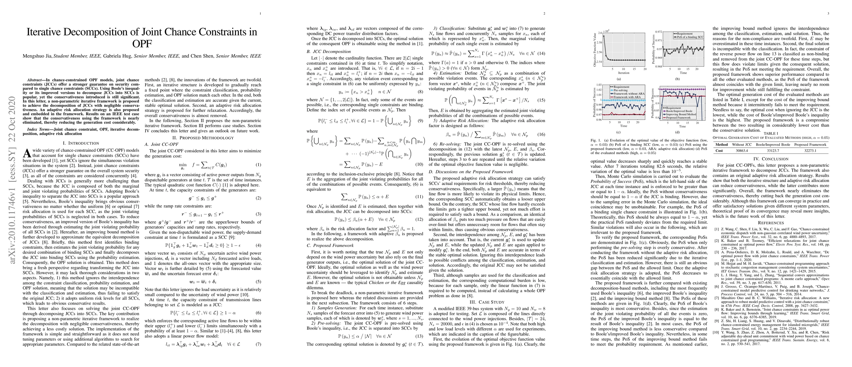 Thumbnail for Iterative Decomposition of Joint Chance Constraints in OPF