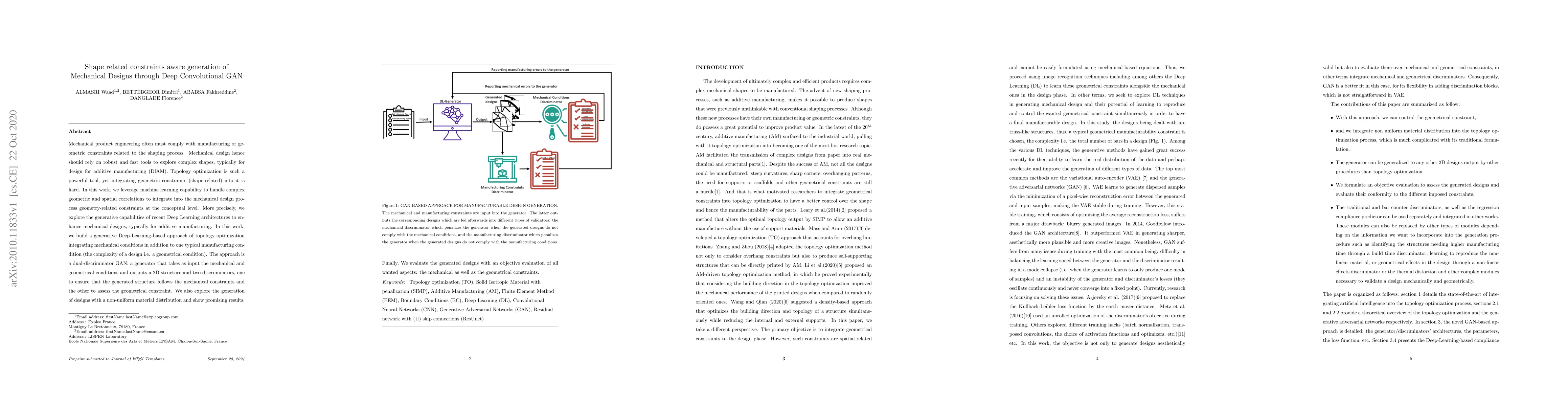 Thumbnail for Shape related constraints aware generation of Mechanical Designs through
  Deep Convolutional GAN