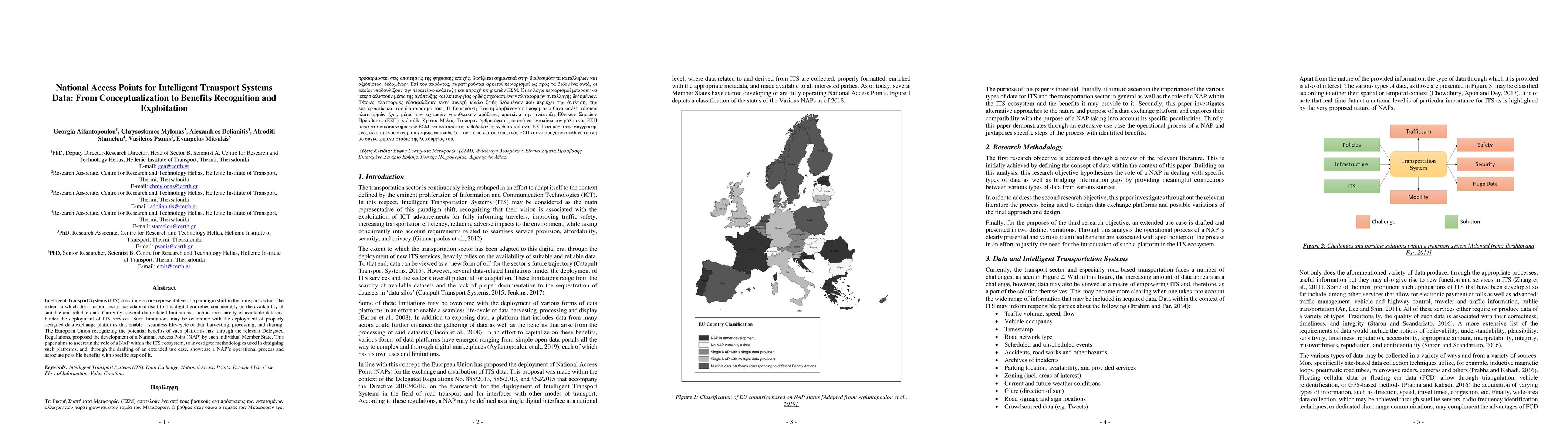 Thumbnail for National Access Points for Intelligent Transport Systems Data: From
  Conceptualization to Benefits Recognition and Exploitation
