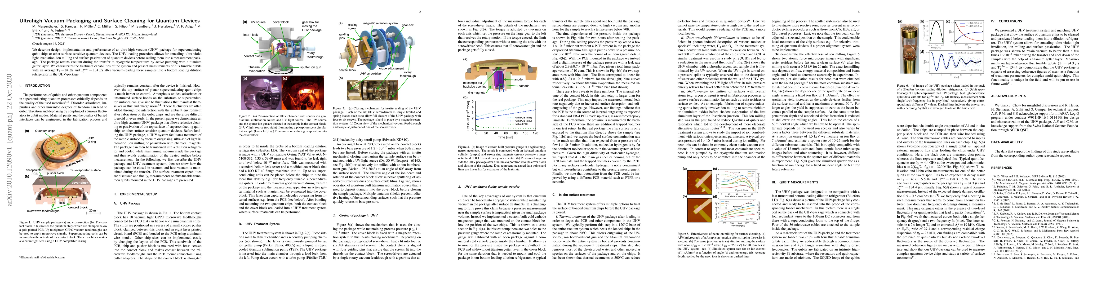 Thumbnail for Ultrahigh Vacuum Packaging and Surface Cleaning for Quantum Devices