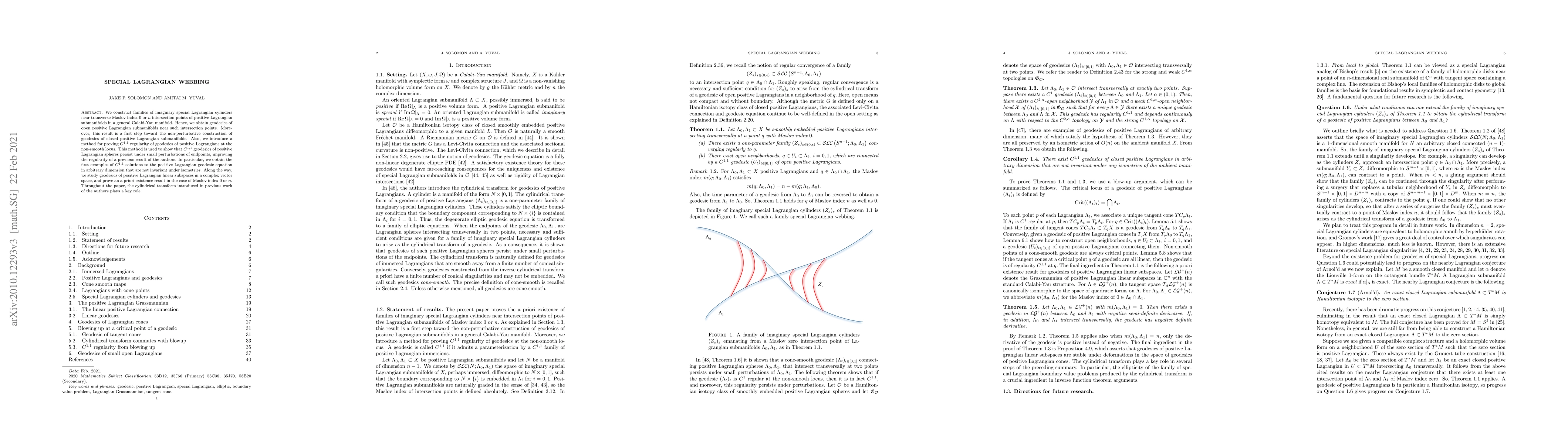 Thumbnail for Special Lagrangian webbing
