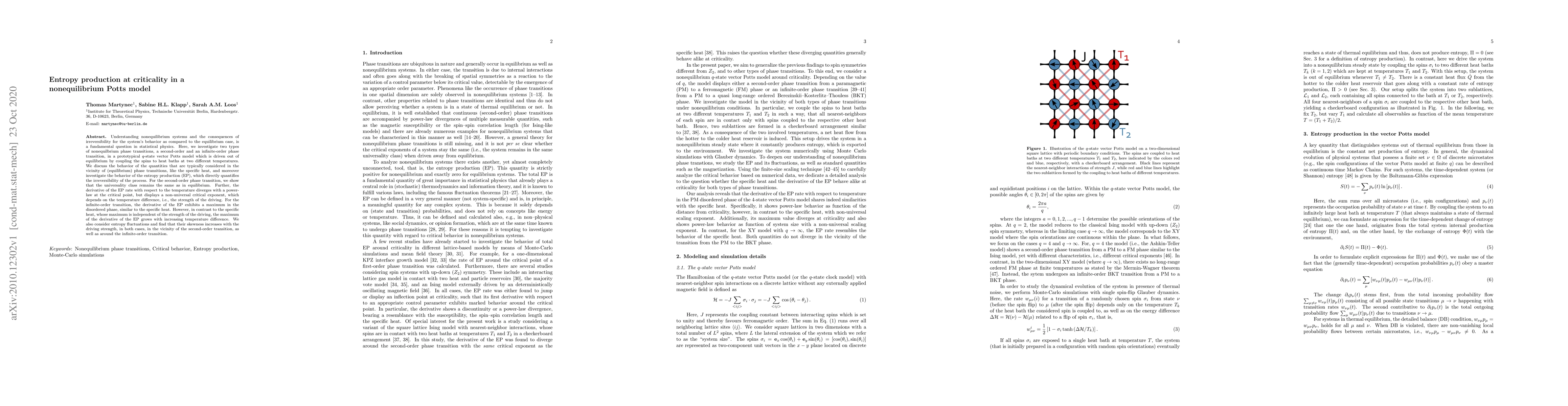 Thumbnail for Entropy production at criticality in a nonequilibrium Potts model