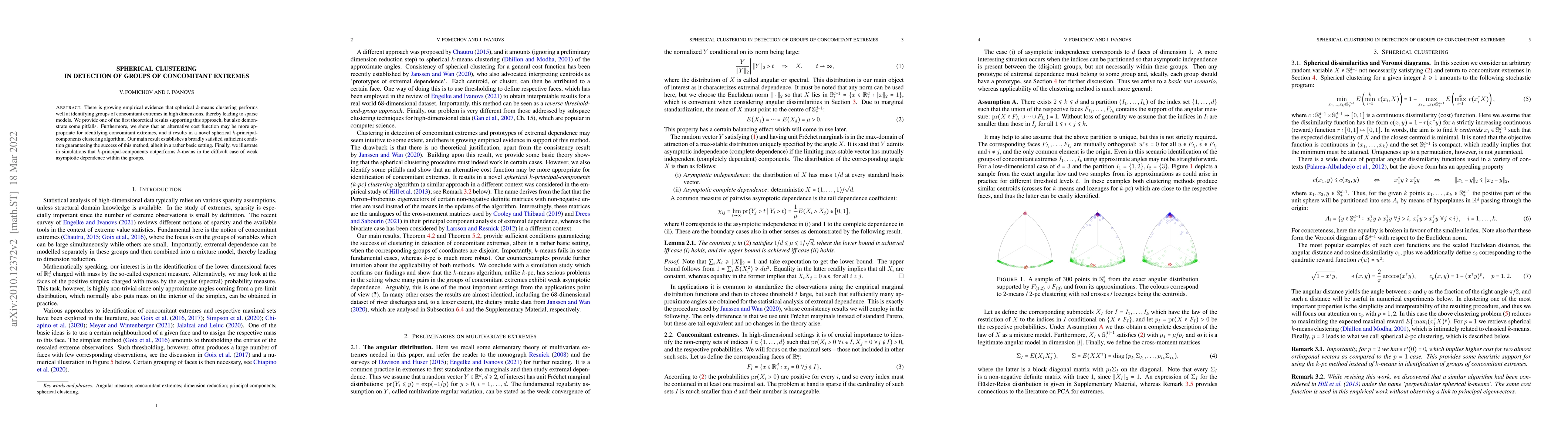 Thumbnail for Spherical clustering in detection of groups of concomitant extremes