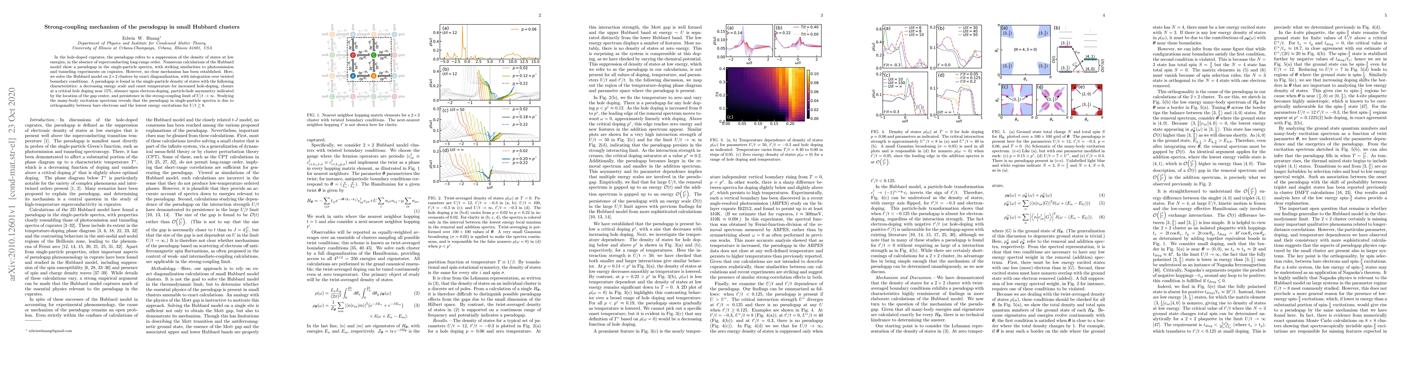 Thumbnail for Strong-coupling mechanism of the pseudogap in small Hubbard clusters