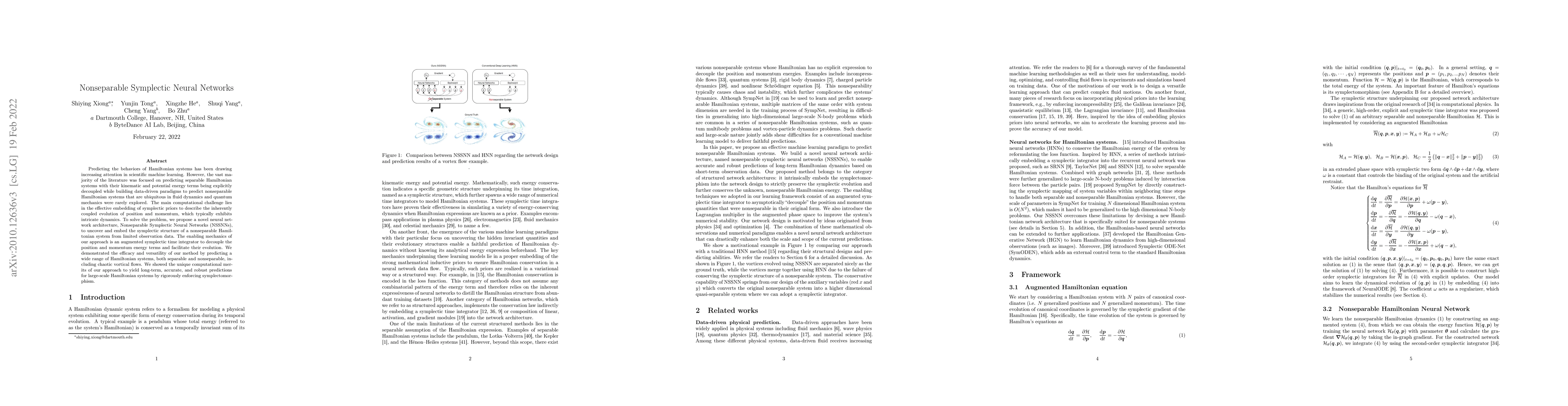 Thumbnail for Nonseparable Symplectic Neural Networks