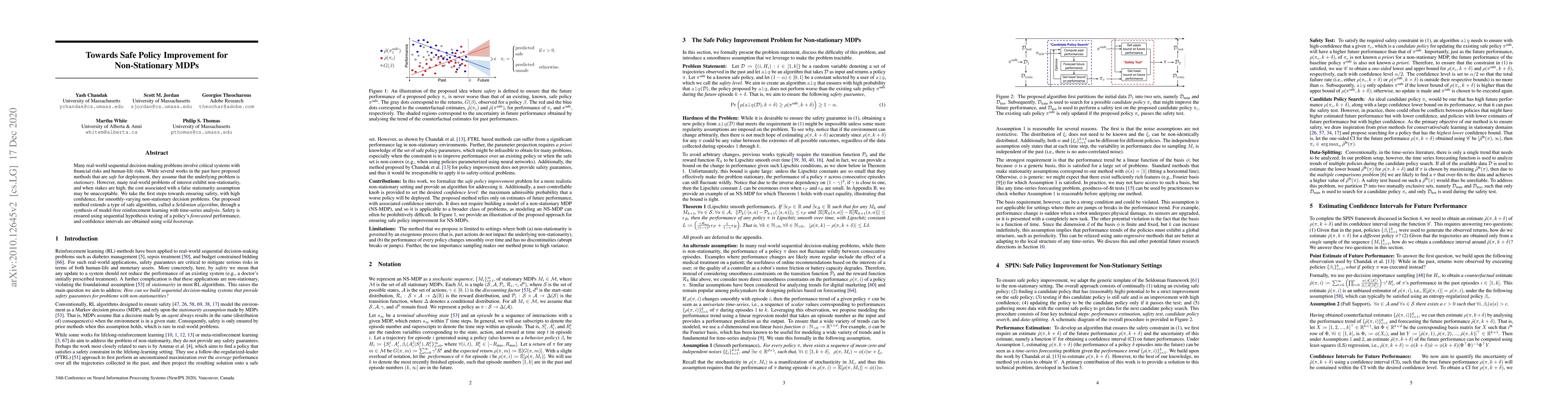 Thumbnail for Towards Safe Policy Improvement for Non-Stationary MDPs