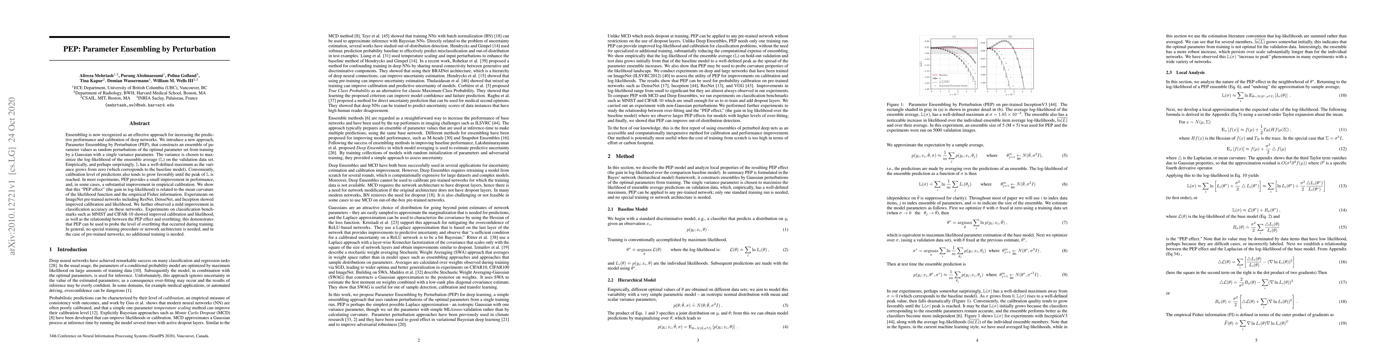 Thumbnail for PEP: Parameter Ensembling by Perturbation
