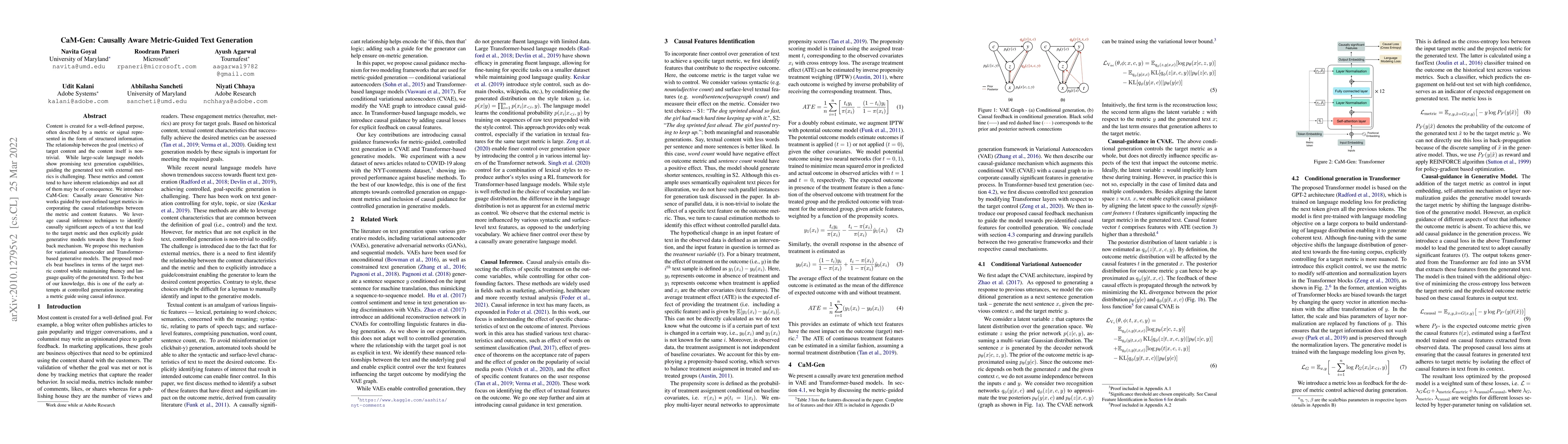Thumbnail for CaM-Gen:Causally-aware Metric-guided Text Generation