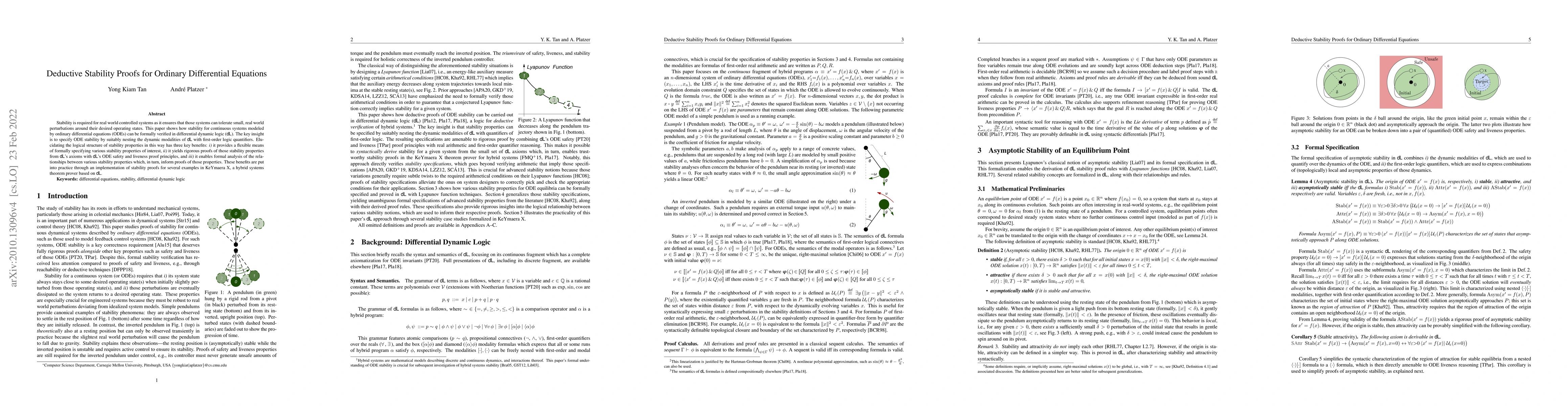 Thumbnail for Deductive Stability Proofs for Ordinary Differential Equations