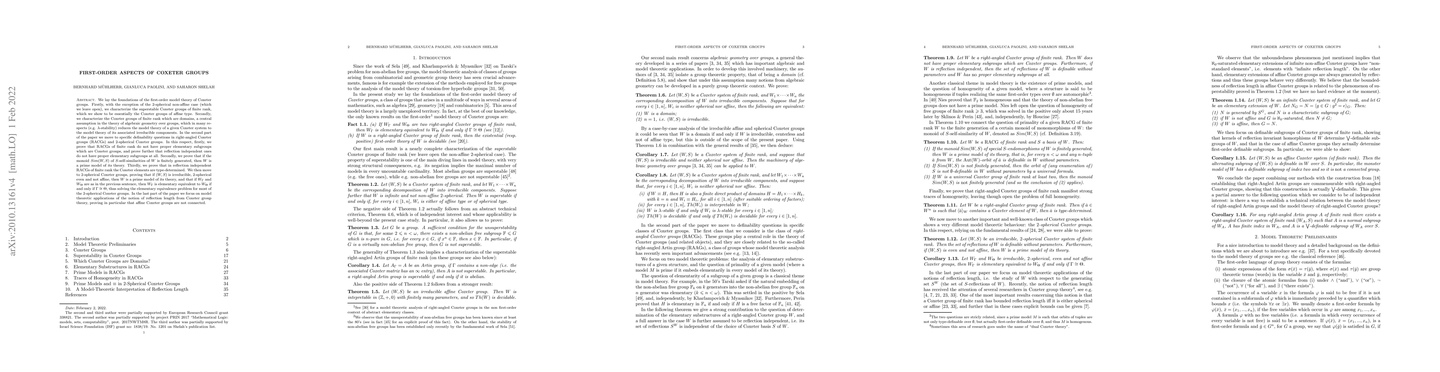 Thumbnail for First-Order Aspects of Coxeter Groups