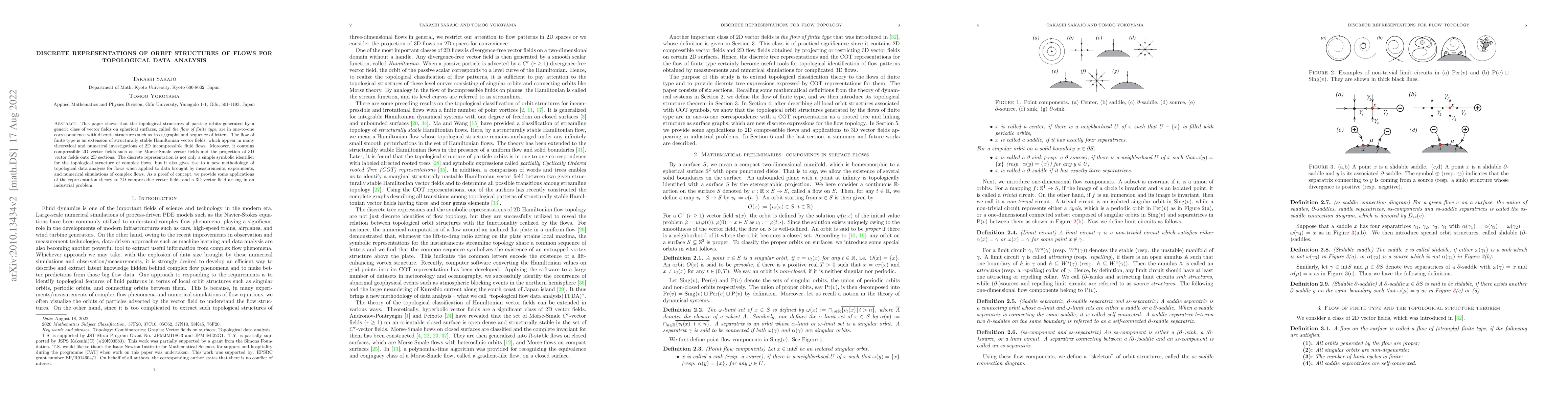 Thumbnail for Discrete representations of orbit structures of flows for topological
  data analysis