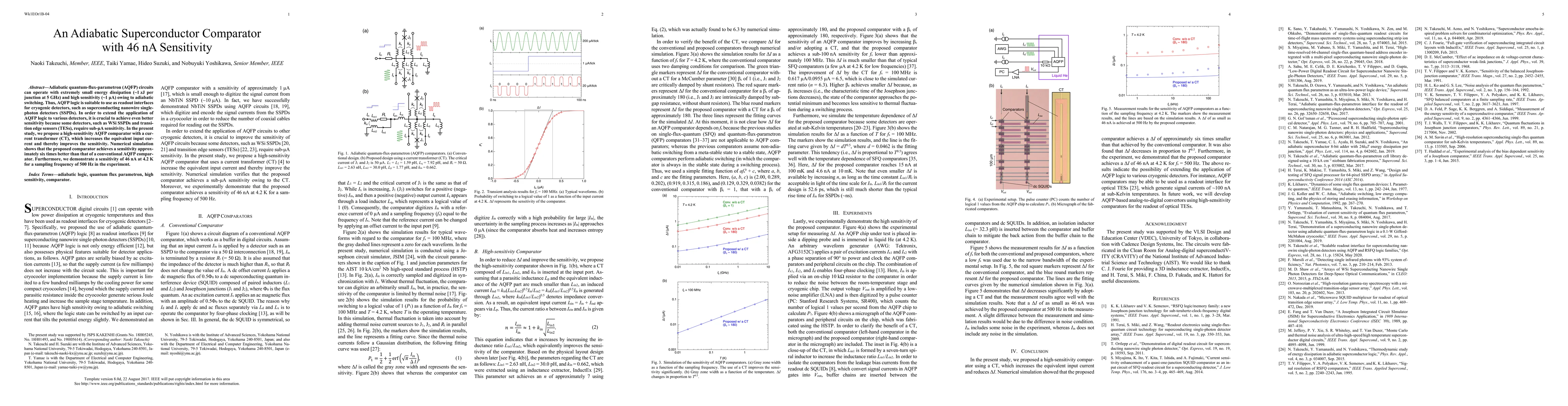Thumbnail for An adiabatic superconductor comparator with 46 nA sensitivity