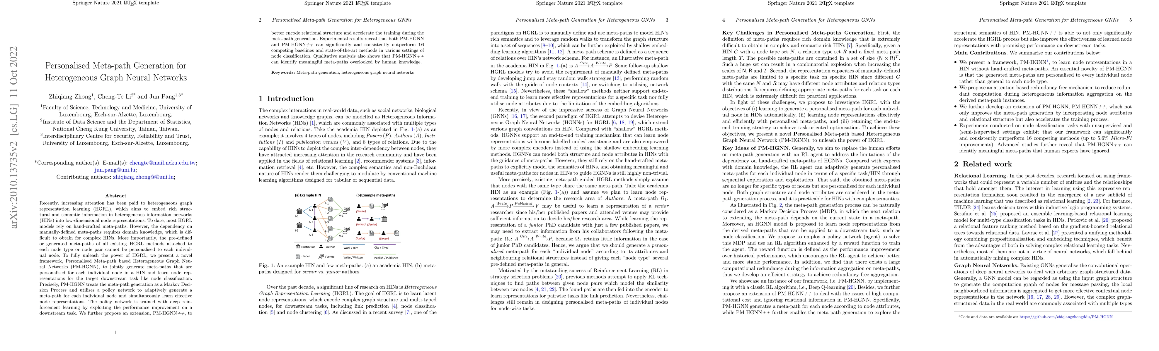 Thumbnail for Personalised Meta-path Generation for Heterogeneous GNNs