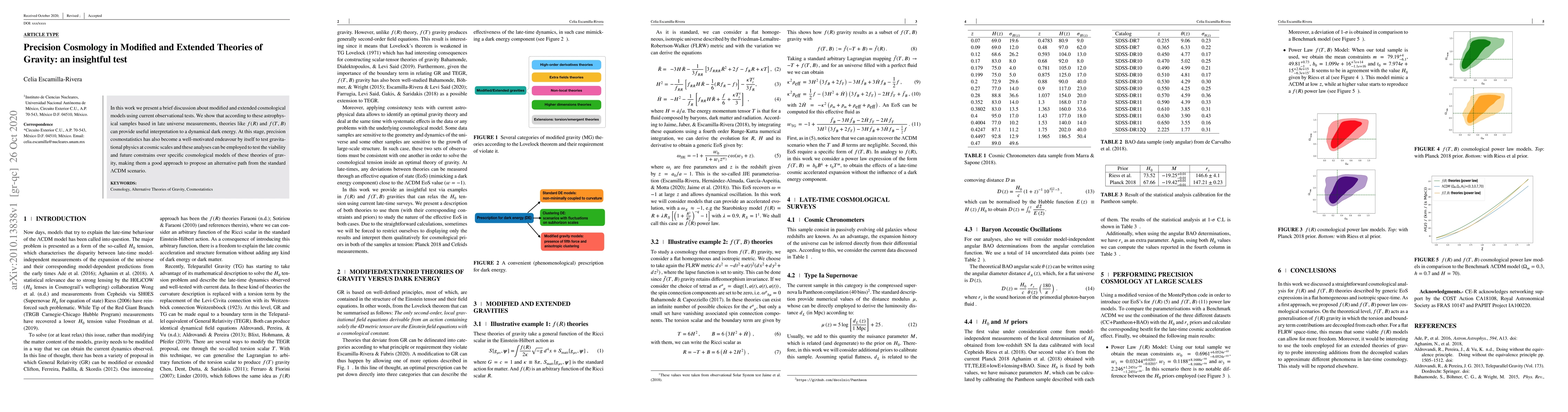 Thumbnail for Precision Cosmology in Modified and Extended Theories of Gravity: an
  insightful test