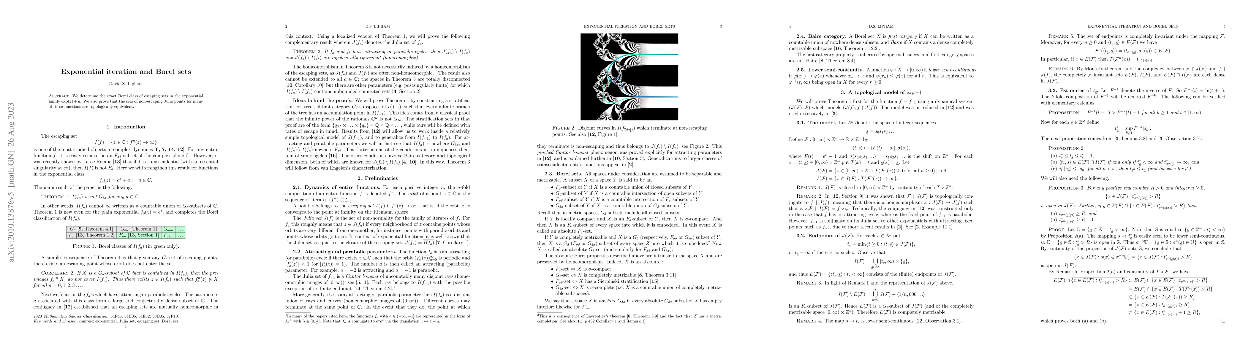 Thumbnail for Exponential iteration and Borel sets