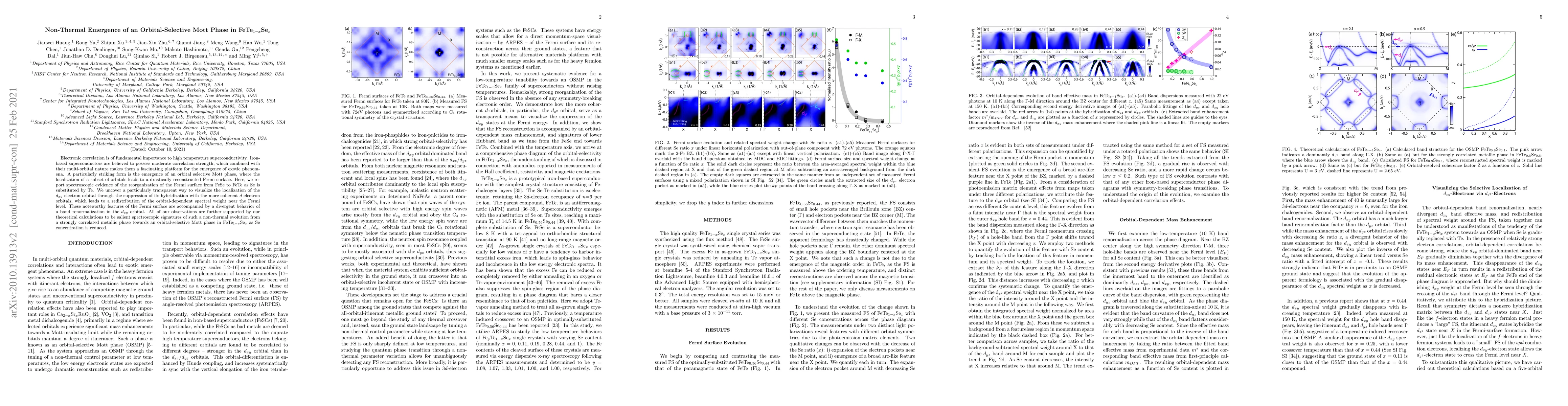 Thumbnail for Non-Thermal Emergence of an Orbital-Selective Mott Phase in
  FeTe$_{1-x}$Se$_x$