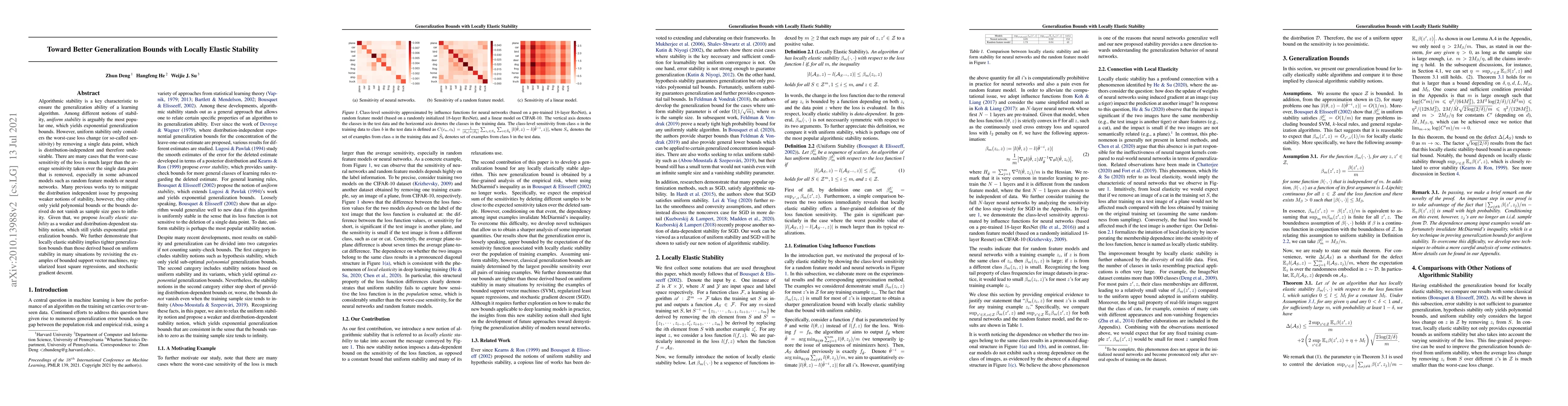 Thumbnail for Toward Better Generalization Bounds with Locally Elastic Stability