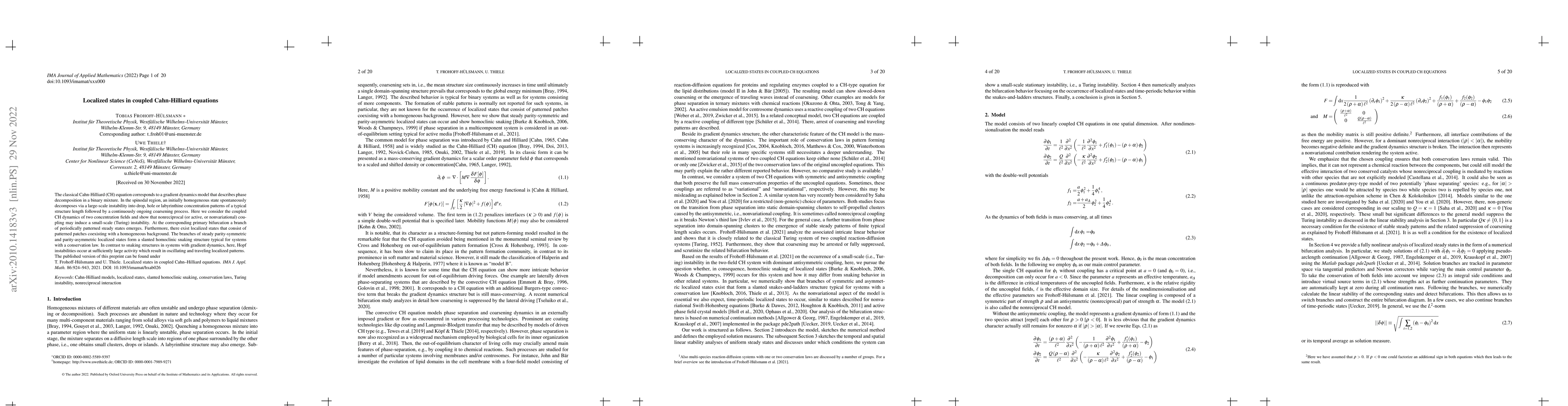 Thumbnail for Localized states in coupled Cahn-Hilliard equations