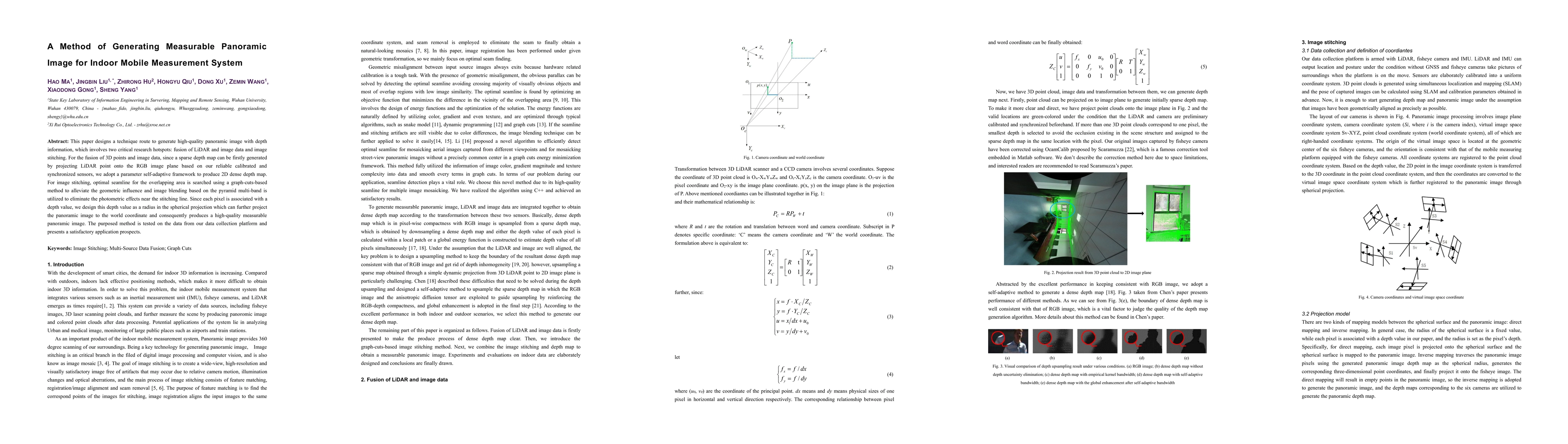 Thumbnail for A Method of Generating Measurable Panoramic Image for Indoor Mobile
  Measurement System