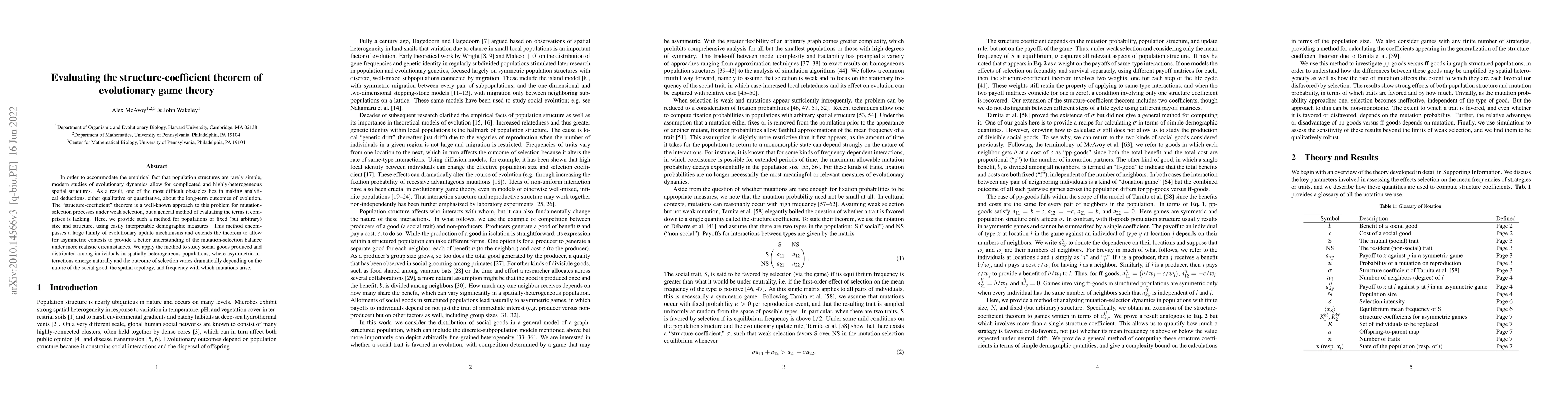 Thumbnail for Evaluating the structure-coefficient theorem of evolutionary game theory