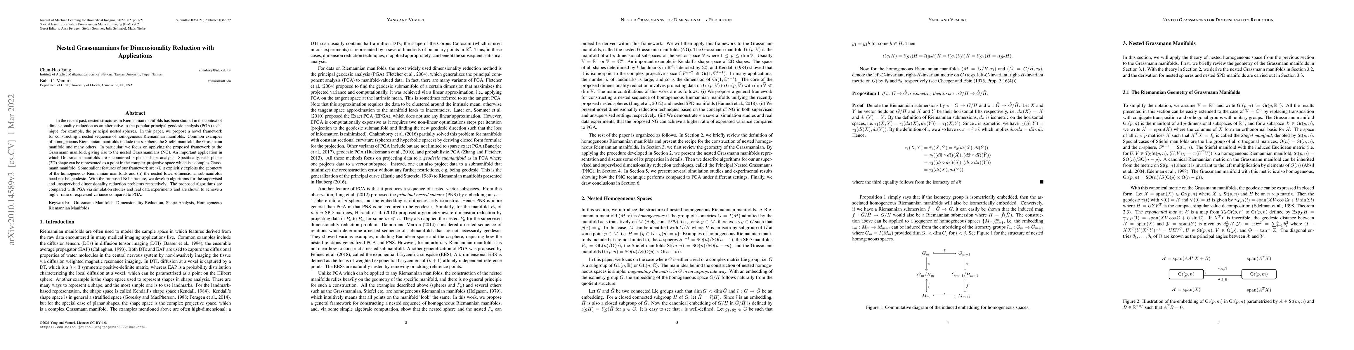 Thumbnail for Nested Grassmannians for Dimensionality Reduction with Applications