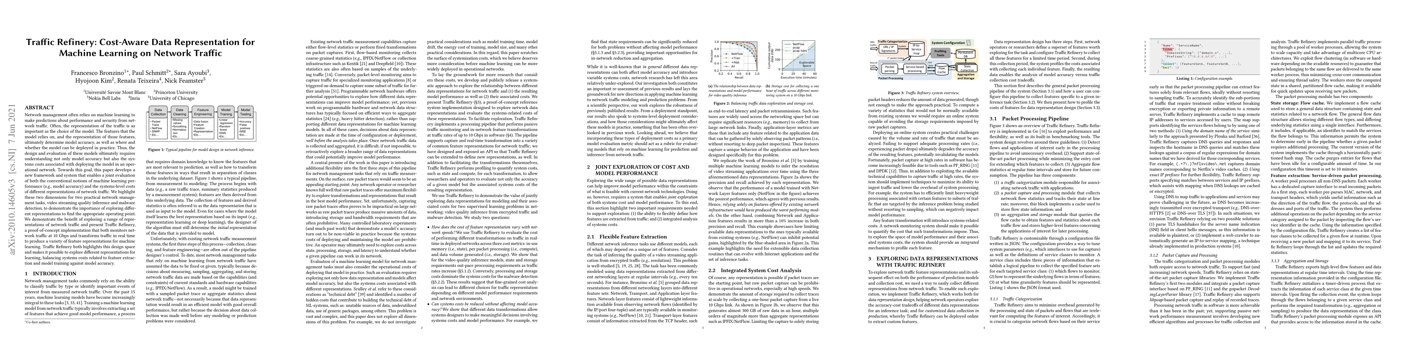 Thumbnail for Traffic Refinery: Cost-Aware Data Representation for Machine Learning on
  Network Traffic