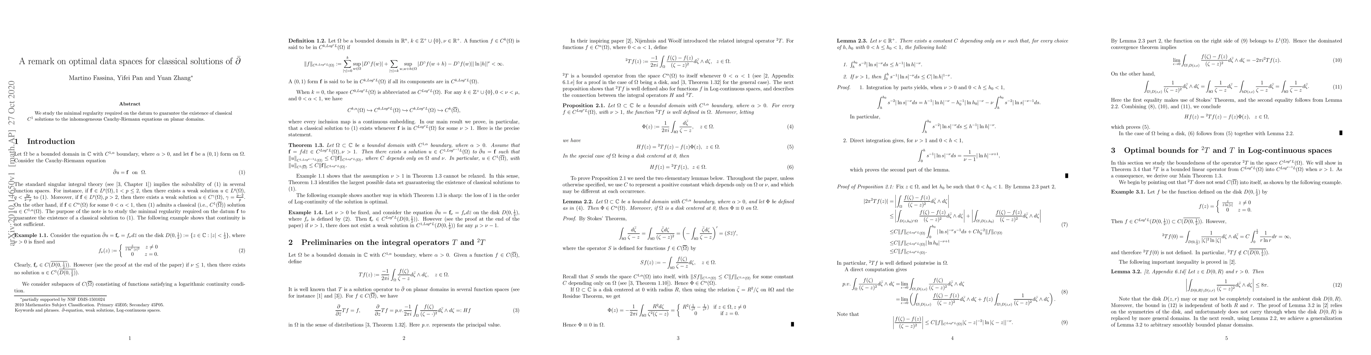 Thumbnail for A remark on optimal data spaces for classical solutions of
  $\bar\partial$