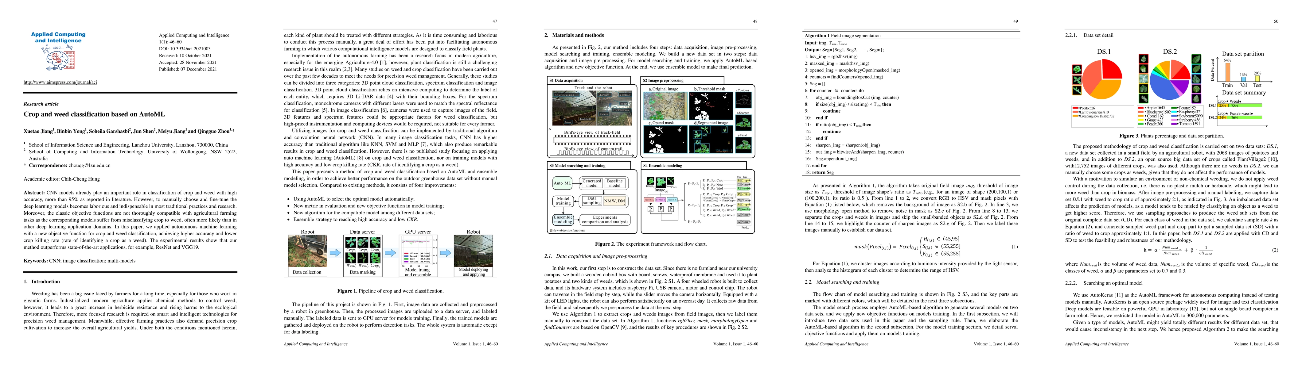 Thumbnail for Crop and weed classification based on AutoML