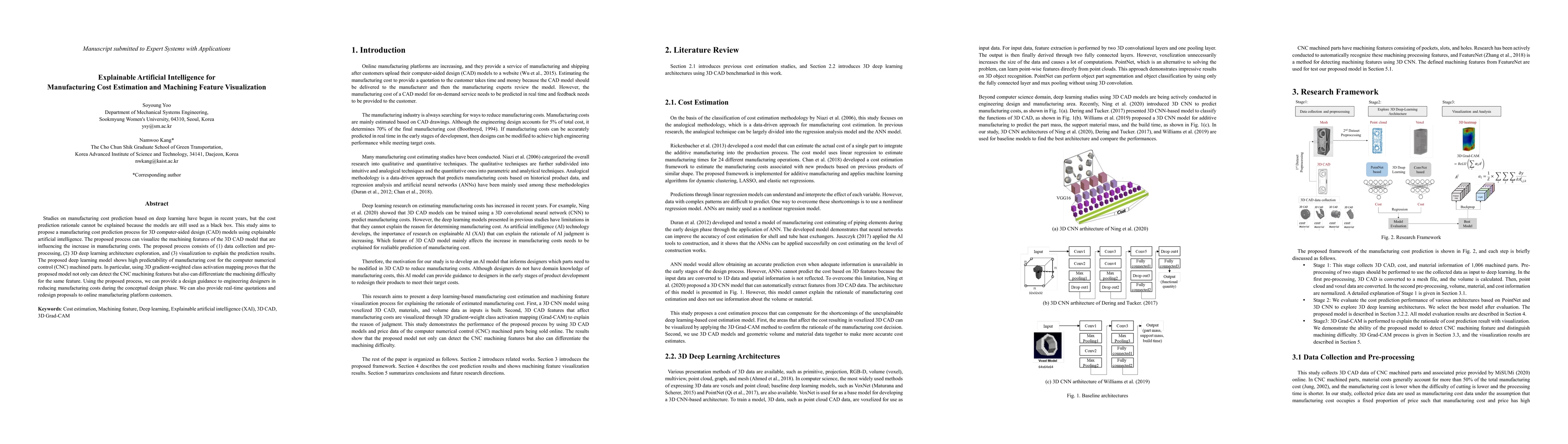 Thumbnail for Explainable Artificial Intelligence for Manufacturing Cost Estimation
  and Machining Feature Visualization