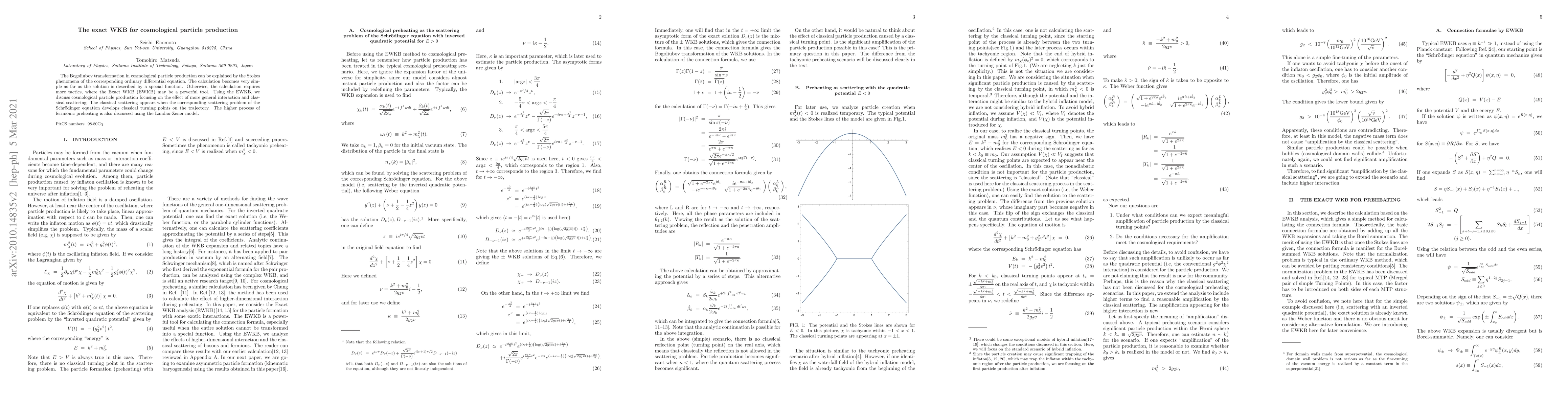 Thumbnail for The exact WKB for cosmological particle production
