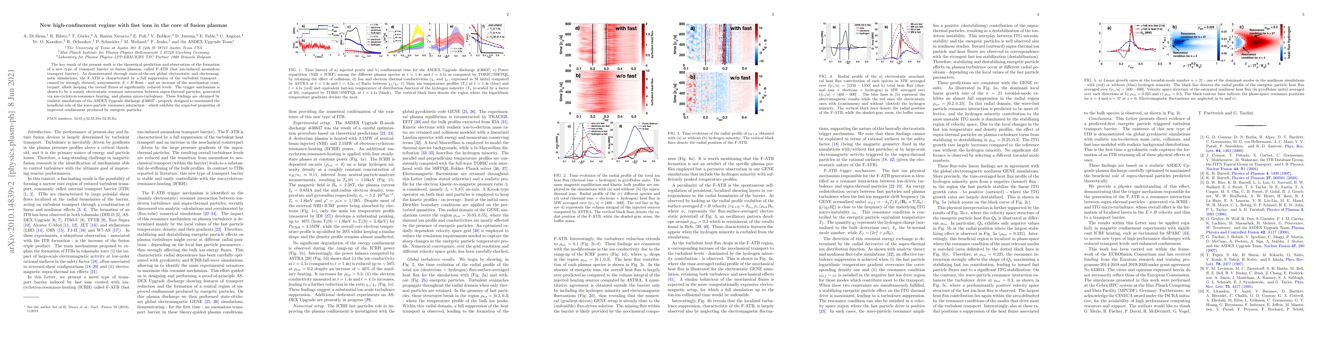Thumbnail for New high-confinement regime with fast ions in the core of fusion plasmas