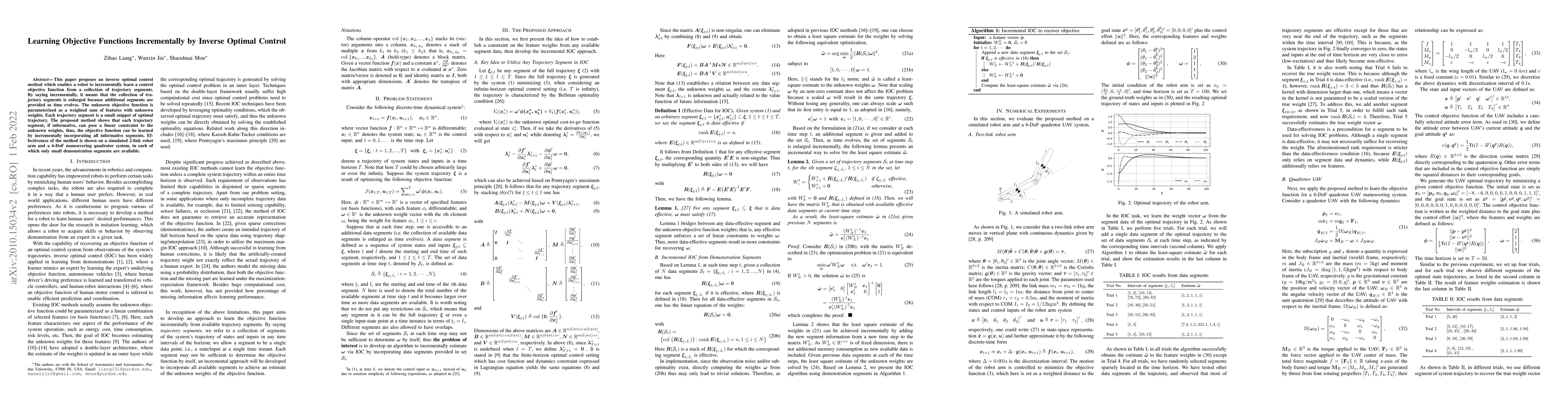 Thumbnail for Learning Objective Functions Incrementally by Inverse Optimal Control