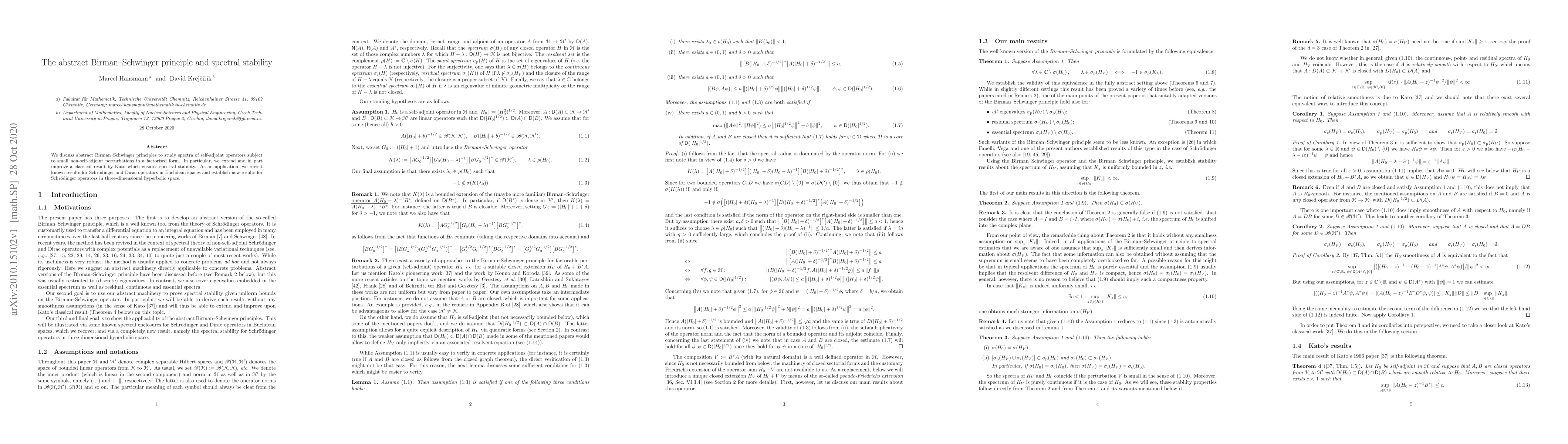 Thumbnail for The abstract Birman-Schwinger principle and spectral stability