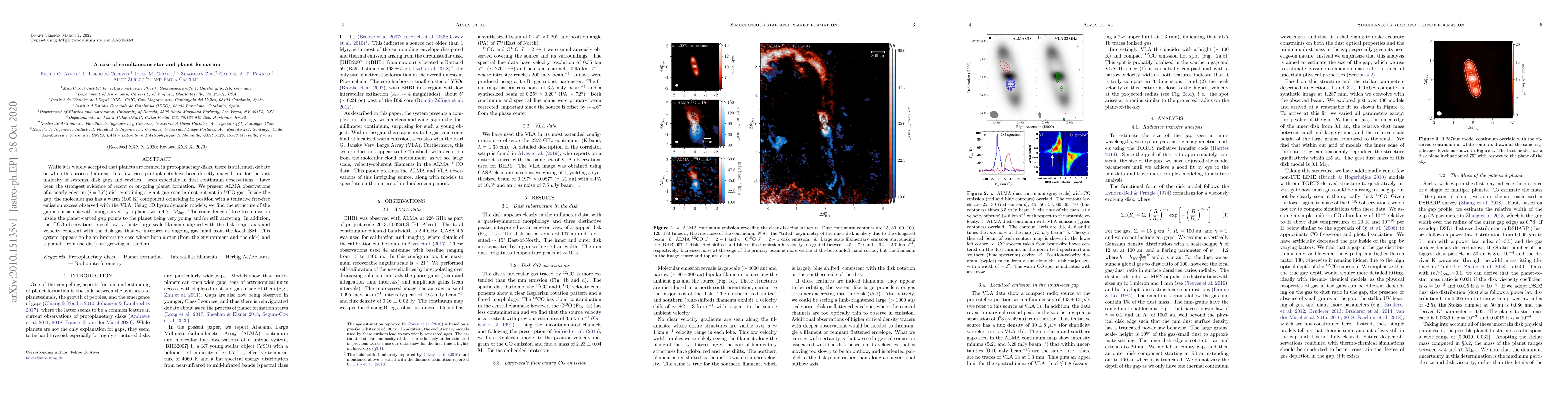 Thumbnail for A case of simultaneous star and planet formation