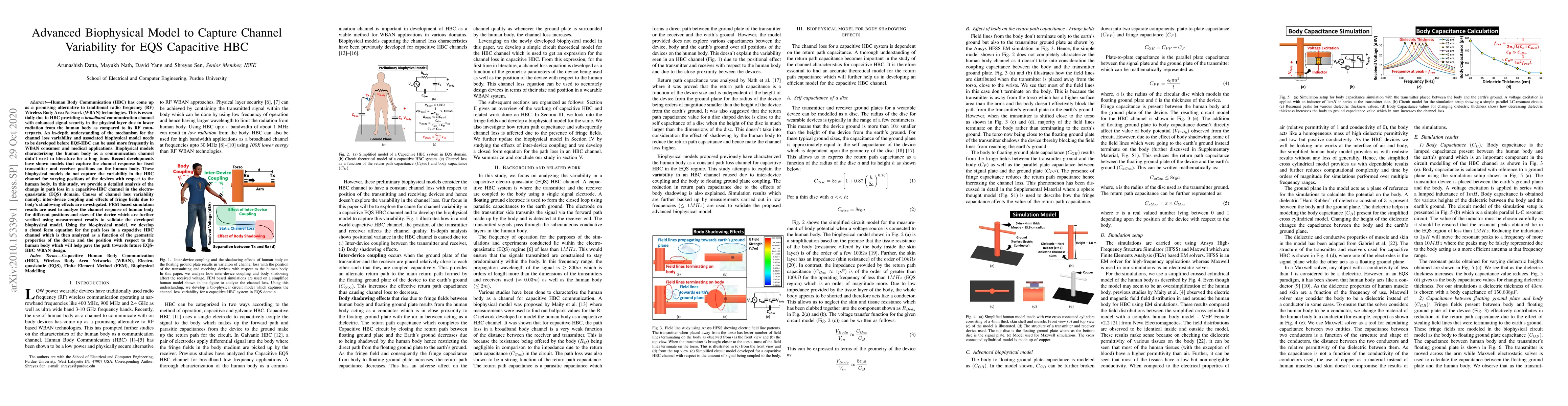 Thumbnail for Advanced Biophysical Model to Capture Channel Variability for EQS
  Capacitive HBC