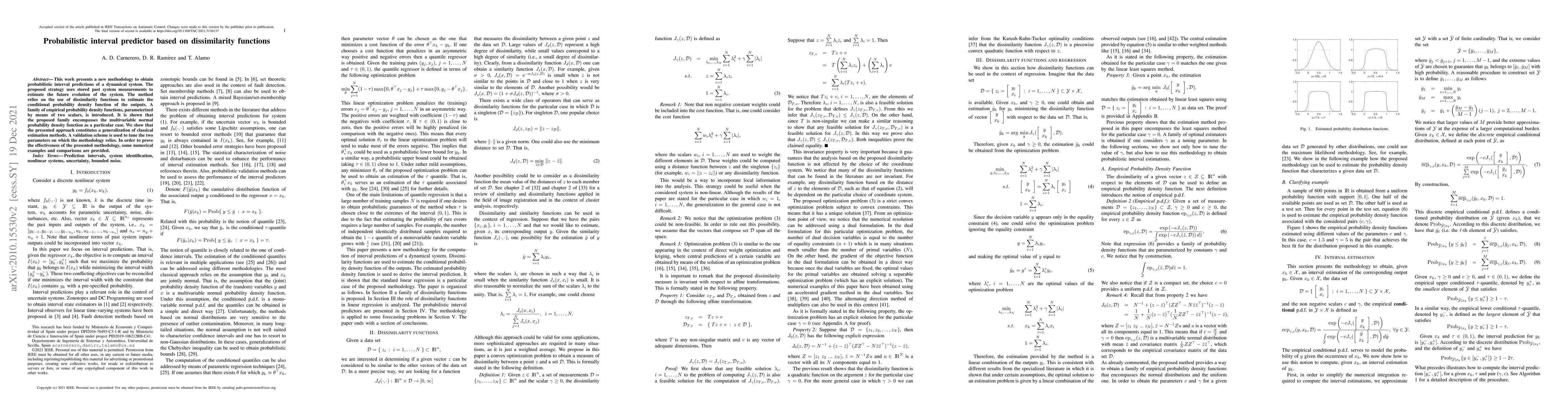 Thumbnail for Probabilistic interval predictor based on dissimilarity functions