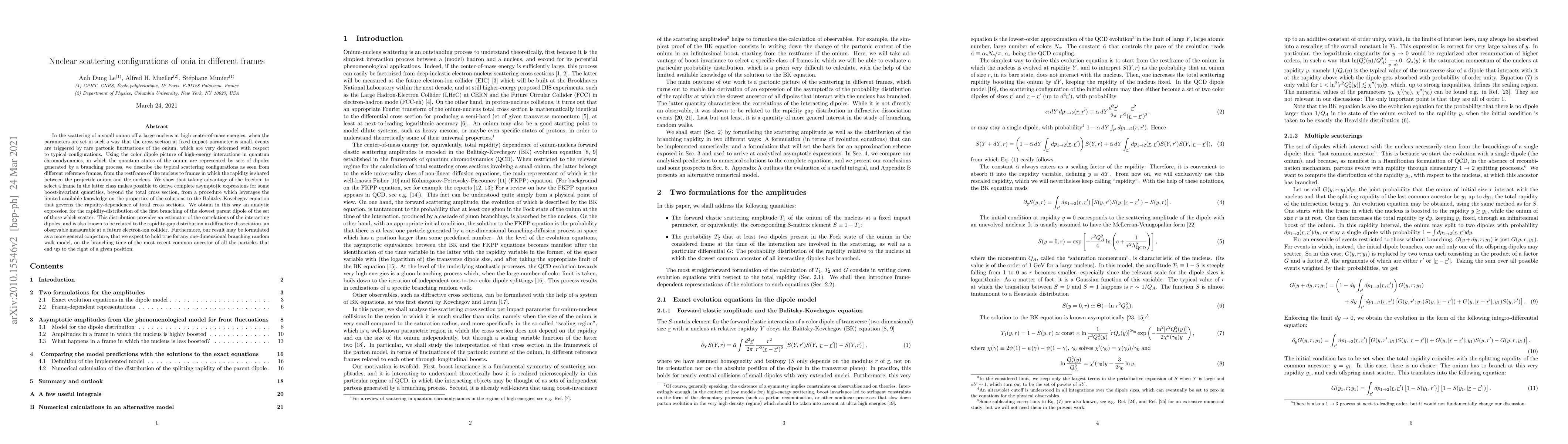 Thumbnail for Nuclear scattering configurations of onia in different frames