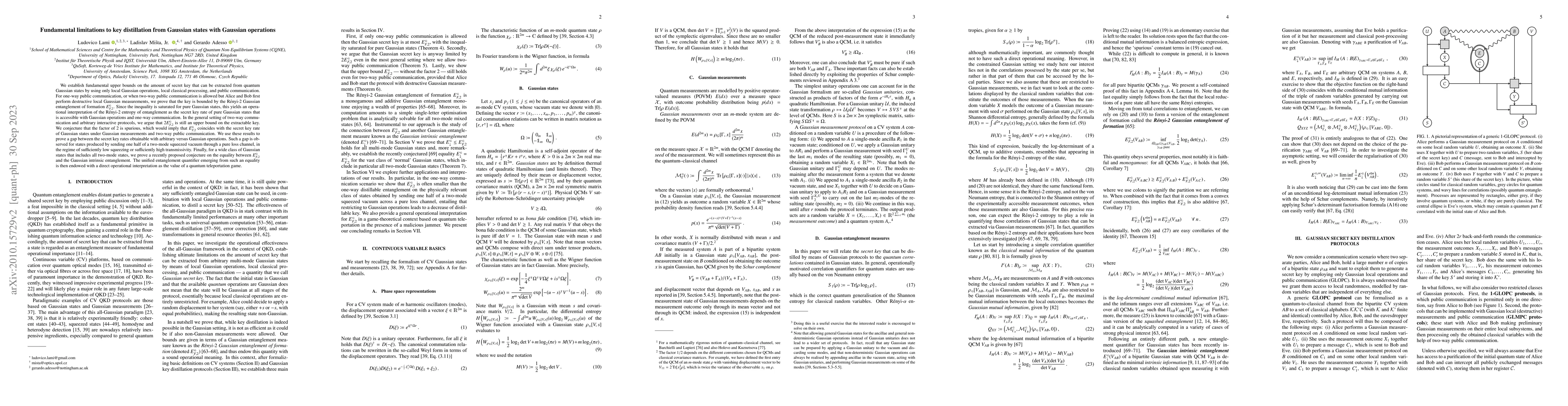 Thumbnail for Fundamental limitations to key distillation from Gaussian states with
  Gaussian operations