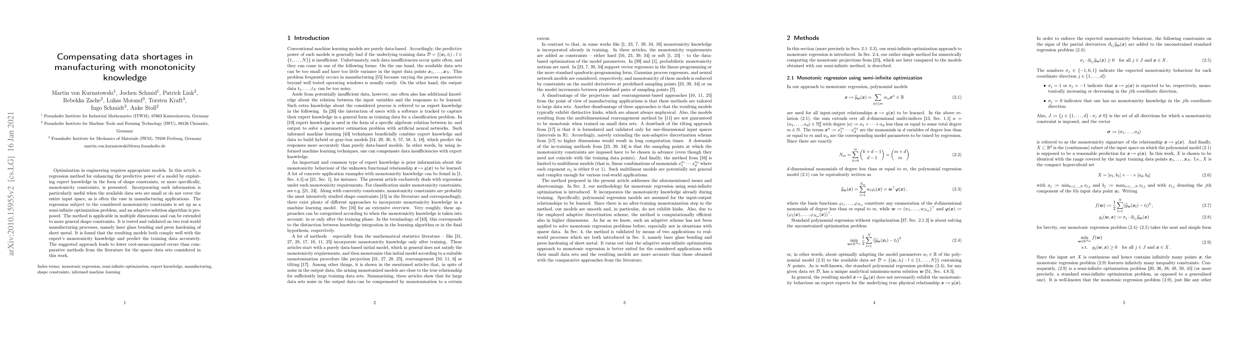 Thumbnail for Compensating data shortages in manufacturing with monotonicity knowledge