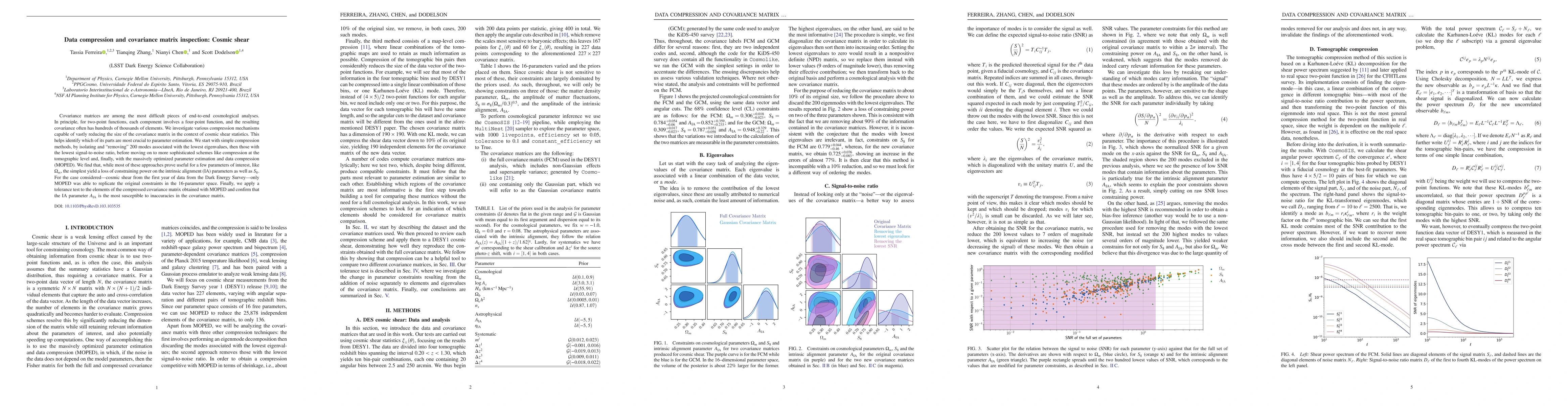 Thumbnail for Data Compression and Covariance Matrix Inspection: Cosmic Shear