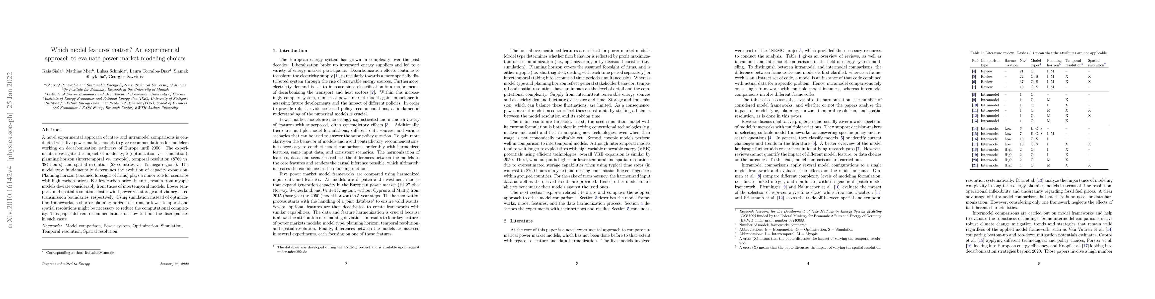 Thumbnail for Which model features matter? An experimental approach to evaluate power
  market modeling choices