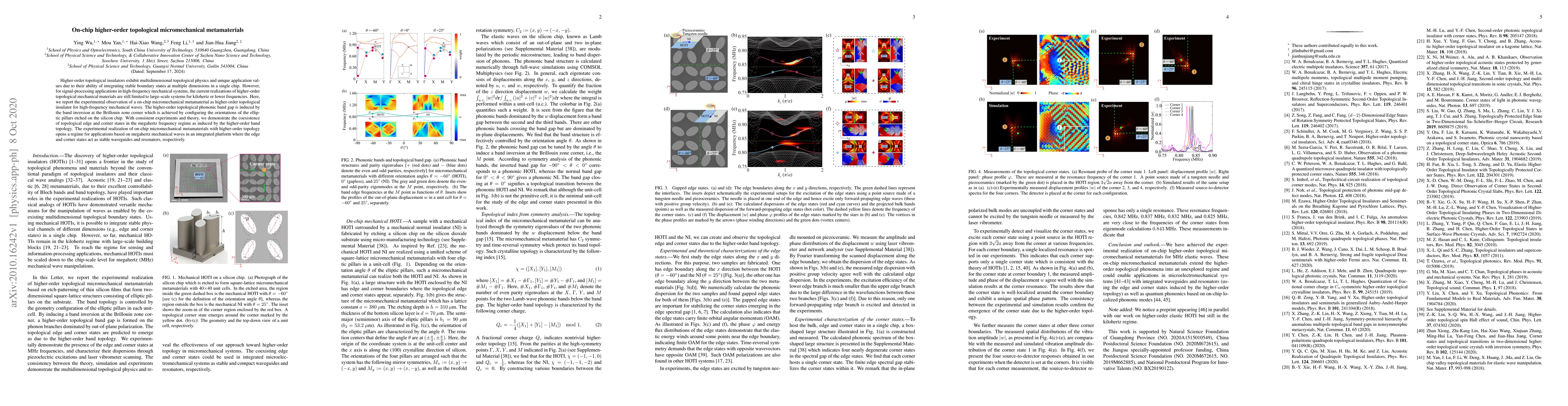 Thumbnail for On-chip higher-order topological micromechanical metamaterials