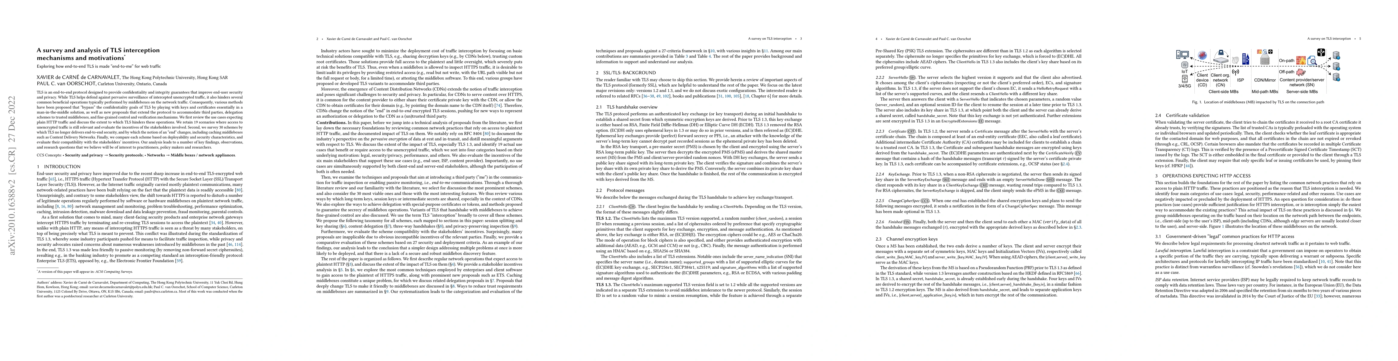 Thumbnail for A survey and analysis of TLS interception mechanisms and motivations