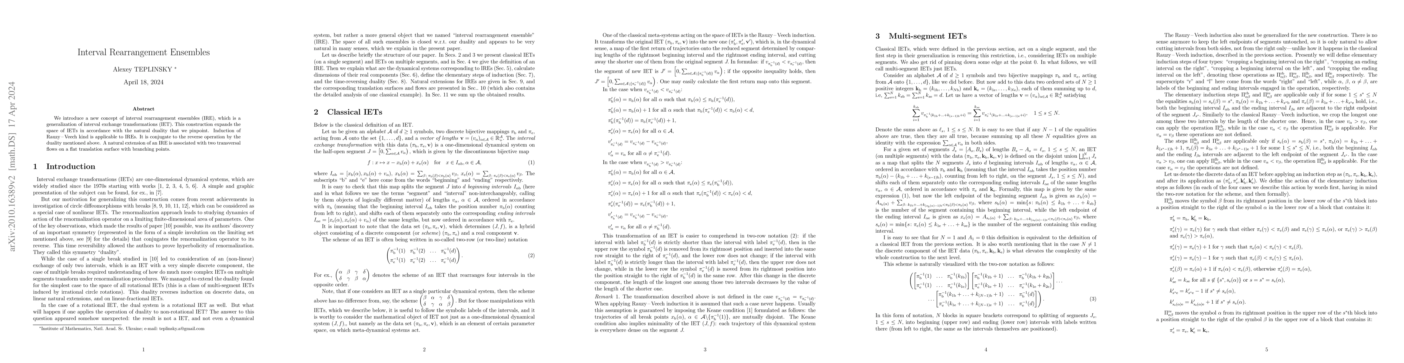 Thumbnail for Interval Rearrangement Ensembles