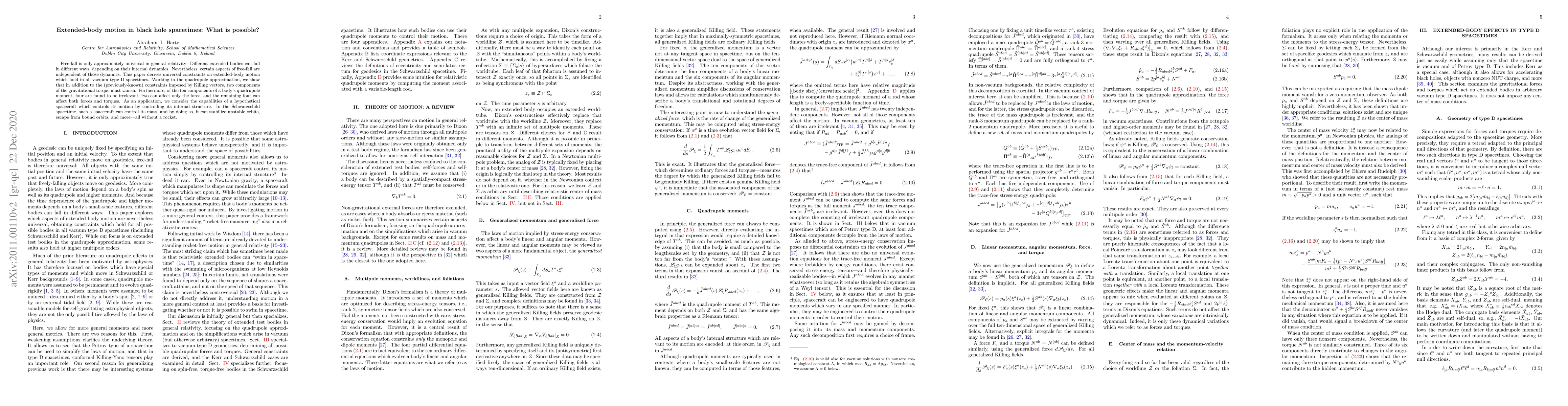 Thumbnail for Extended-body motion in black hole spacetimes: What is possible?