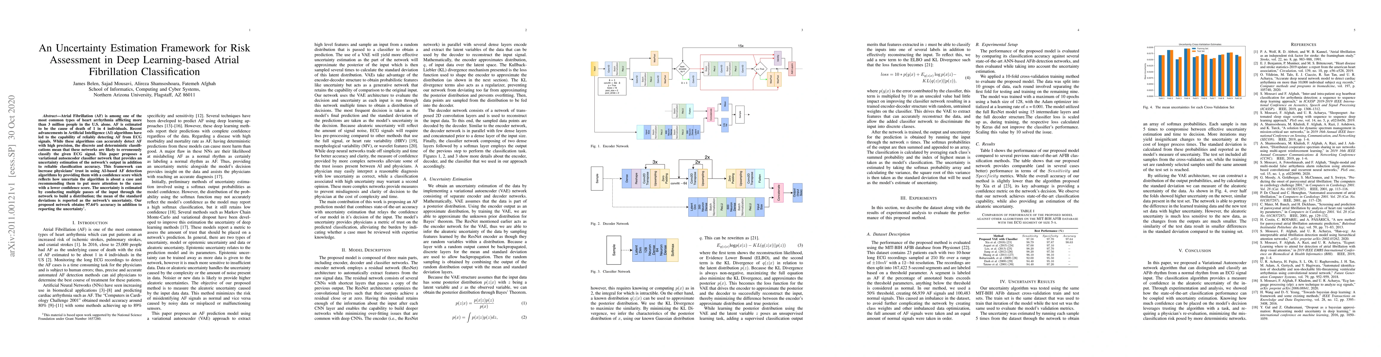 Thumbnail for An Uncertainty Estimation Framework for Risk Assessment in Deep
  Learning-based Atrial Fibrillation Classification