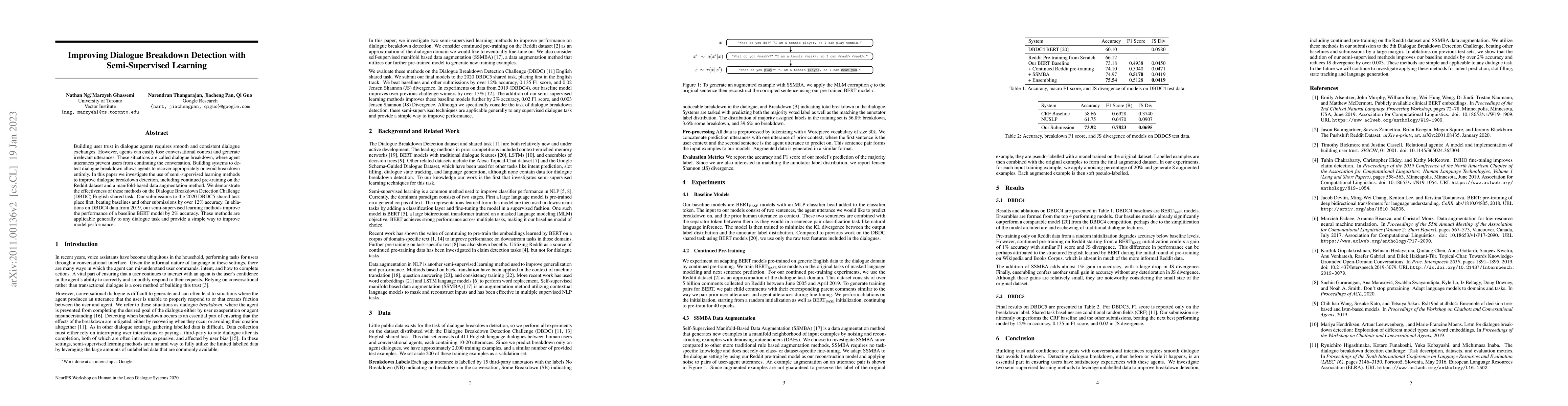 Thumbnail for Improving Dialogue Breakdown Detection with Semi-Supervised Learning